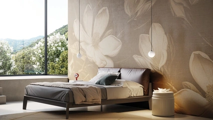 Carta da parati floreale Ashai di Instabilelab