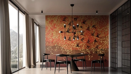 Carta da parati Red Mountain di Instabilelab