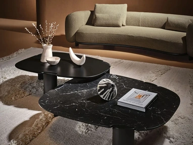 Tavolino Inlay in marmo o legno massello di Nature Design