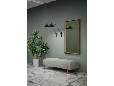 Specchio Odette con cornice in laccato opaco di Novamobili