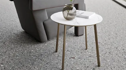 Tavolino Tondo Horizon di Mobilgam