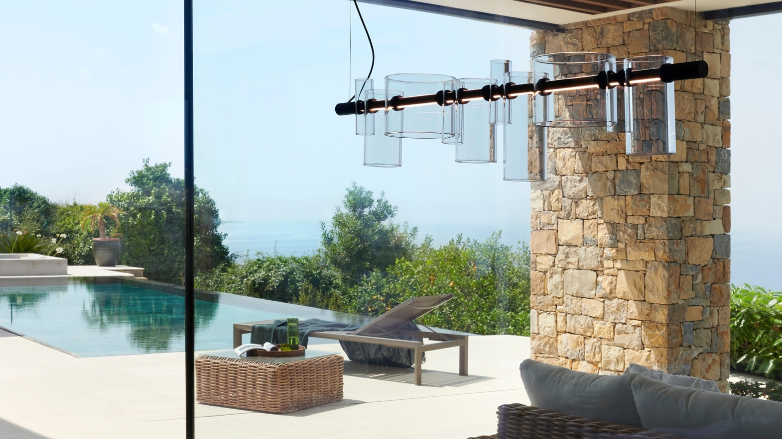 Lampada a sospensione Dancing Glass di Oluce