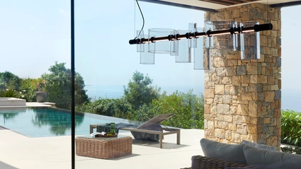 Lampada a sospensione Dancing Glass di Oluce