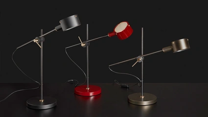 Lampada da tavolo GO di Oluce
