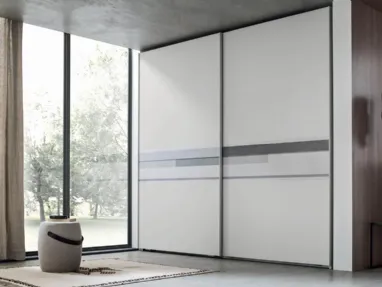 Armadio Next DK146 in melaminico Ghiaccio con grafica 05AC di Maronese Acf
