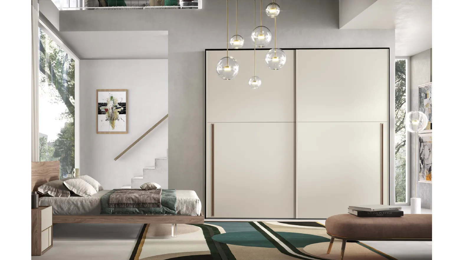 Armadio con ante scorrevoli Urban di Adriatica