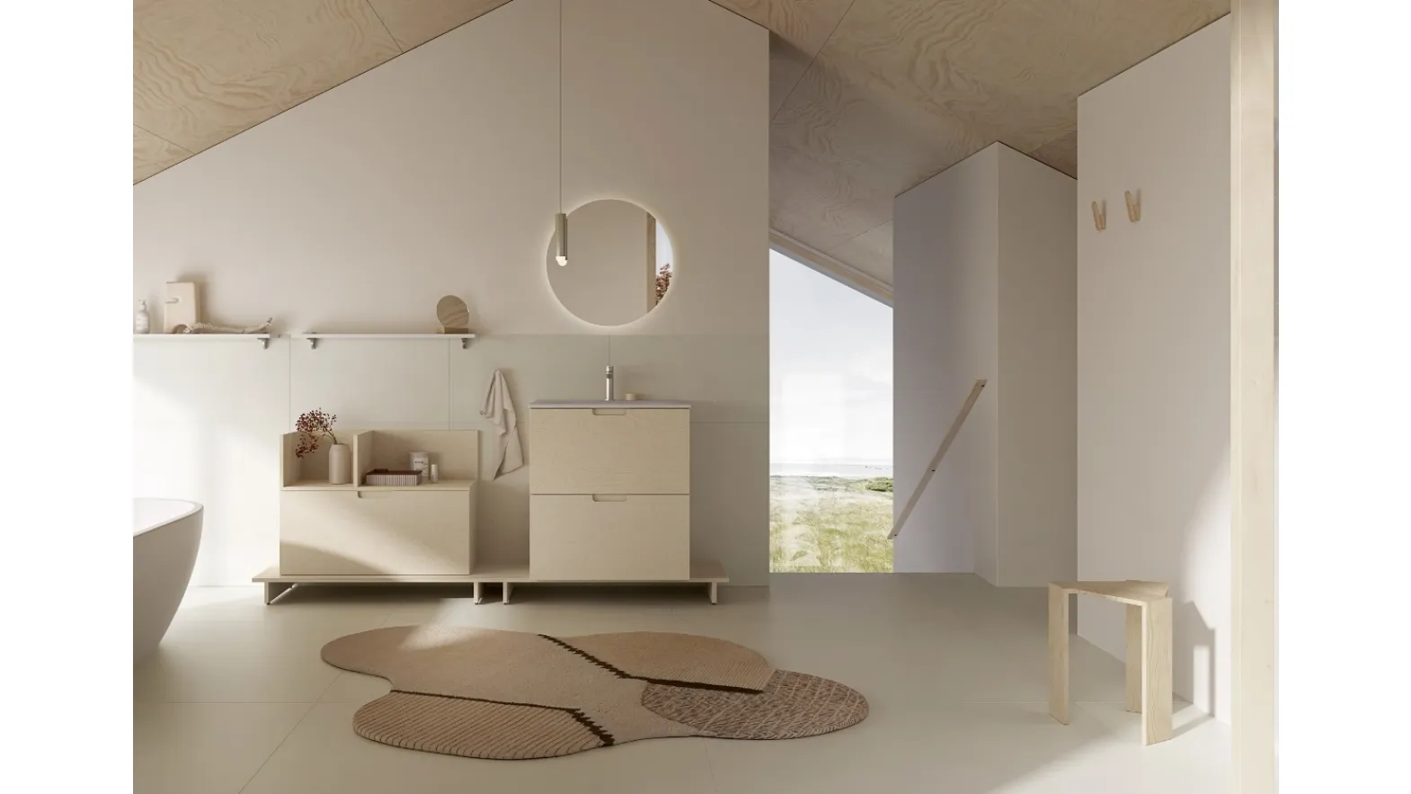 Mobile da Bagno a terra STRATOS OS03 di Compab