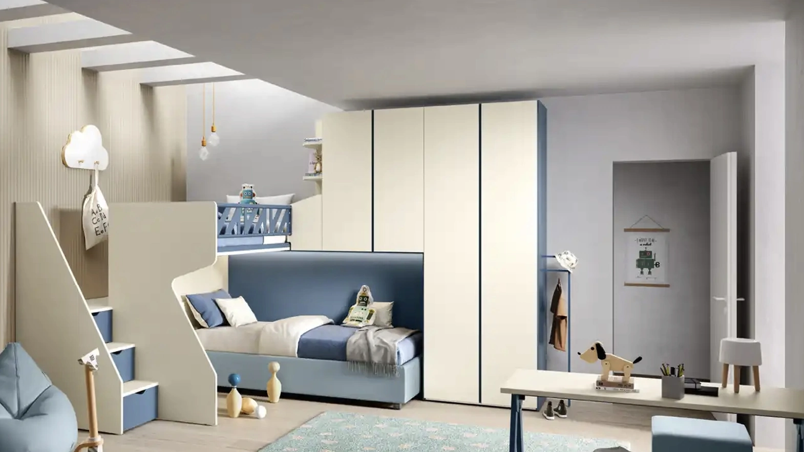 Cameretta K123 di Moretti Compact Camerette