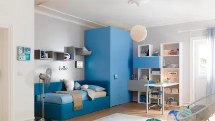 Cameretta con letto a terra per bambini  KC314 di Moretti Compact