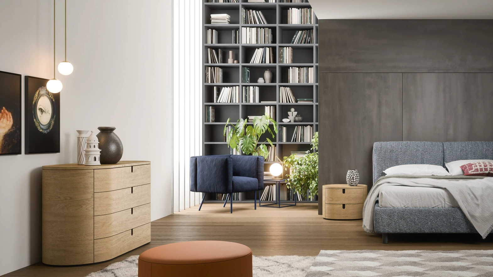 Gruppo Notte in legno Vesta di Novamobili