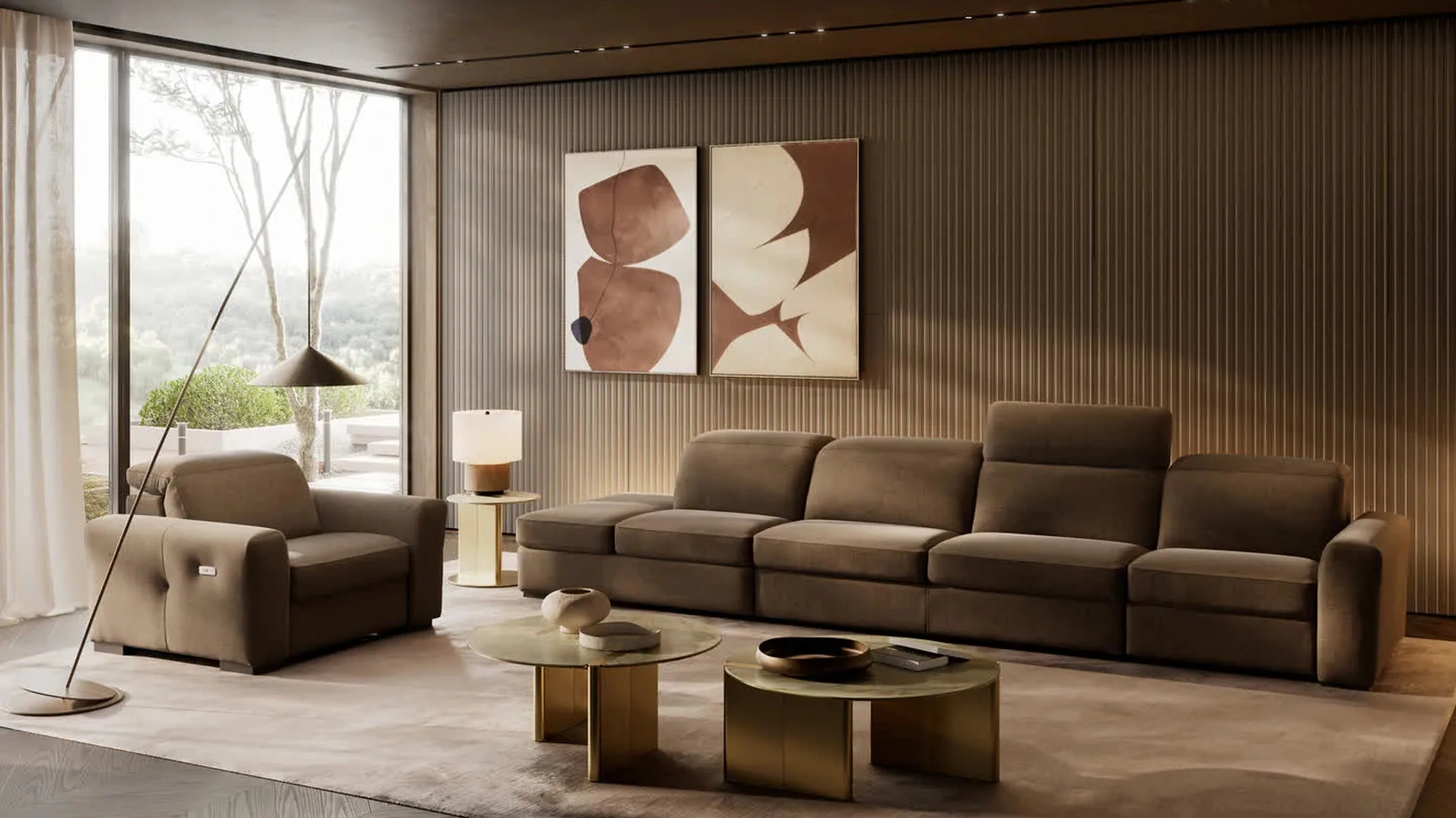 Divano relax con letto Continua di Febal Casa