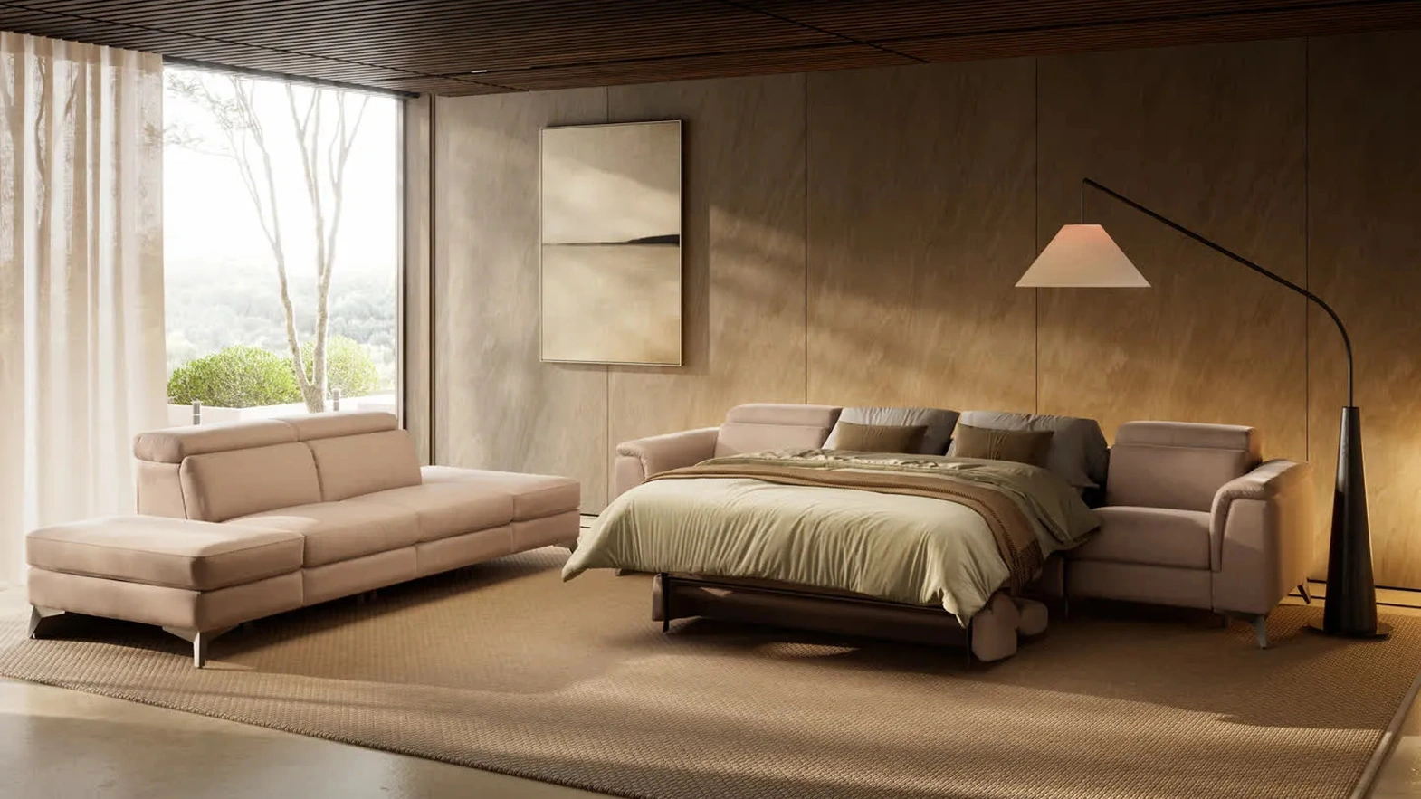 Divano relax con letto Omnia di Febal Casa