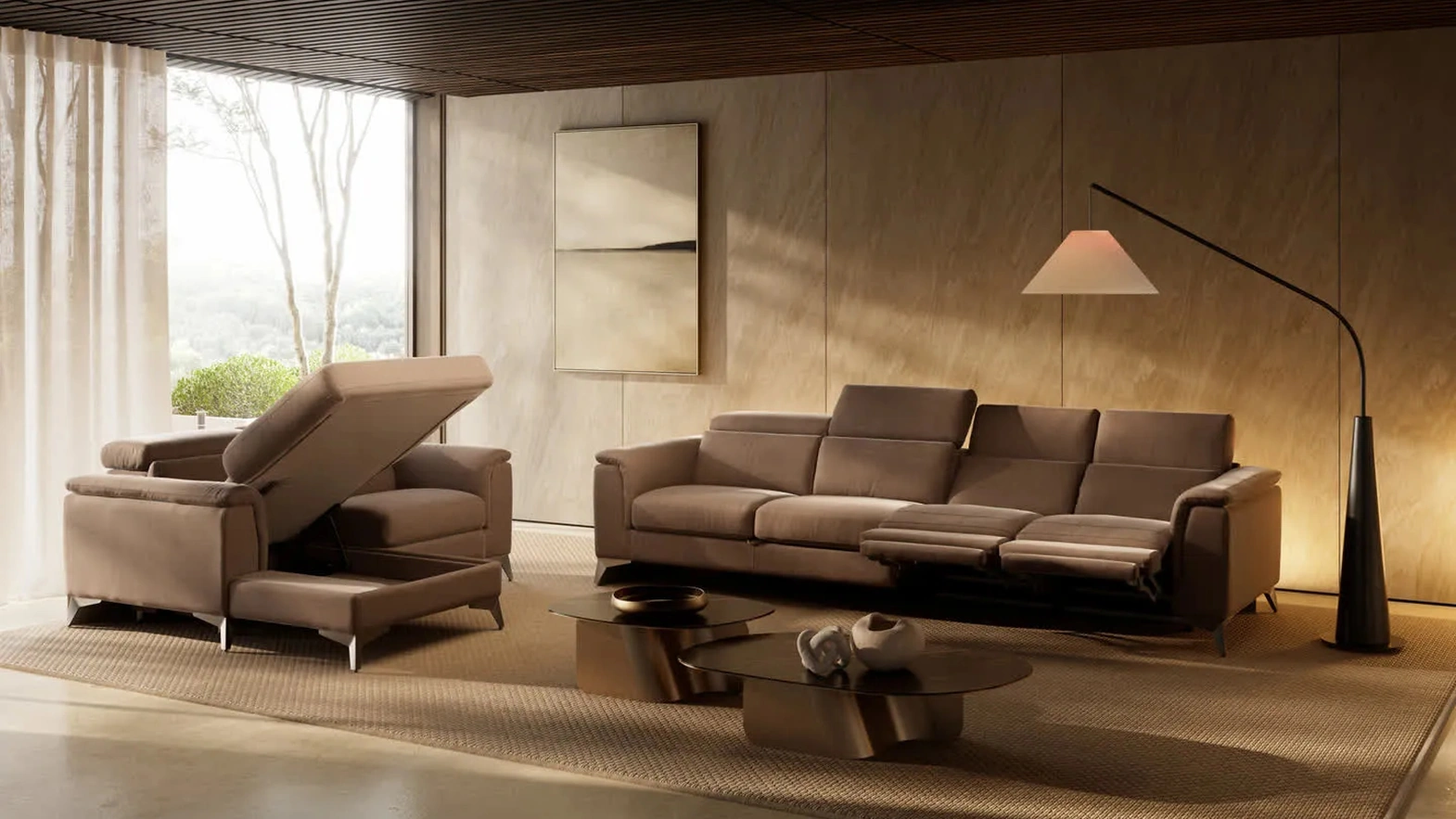 Divano relax con letto Omnia di Febal Casa