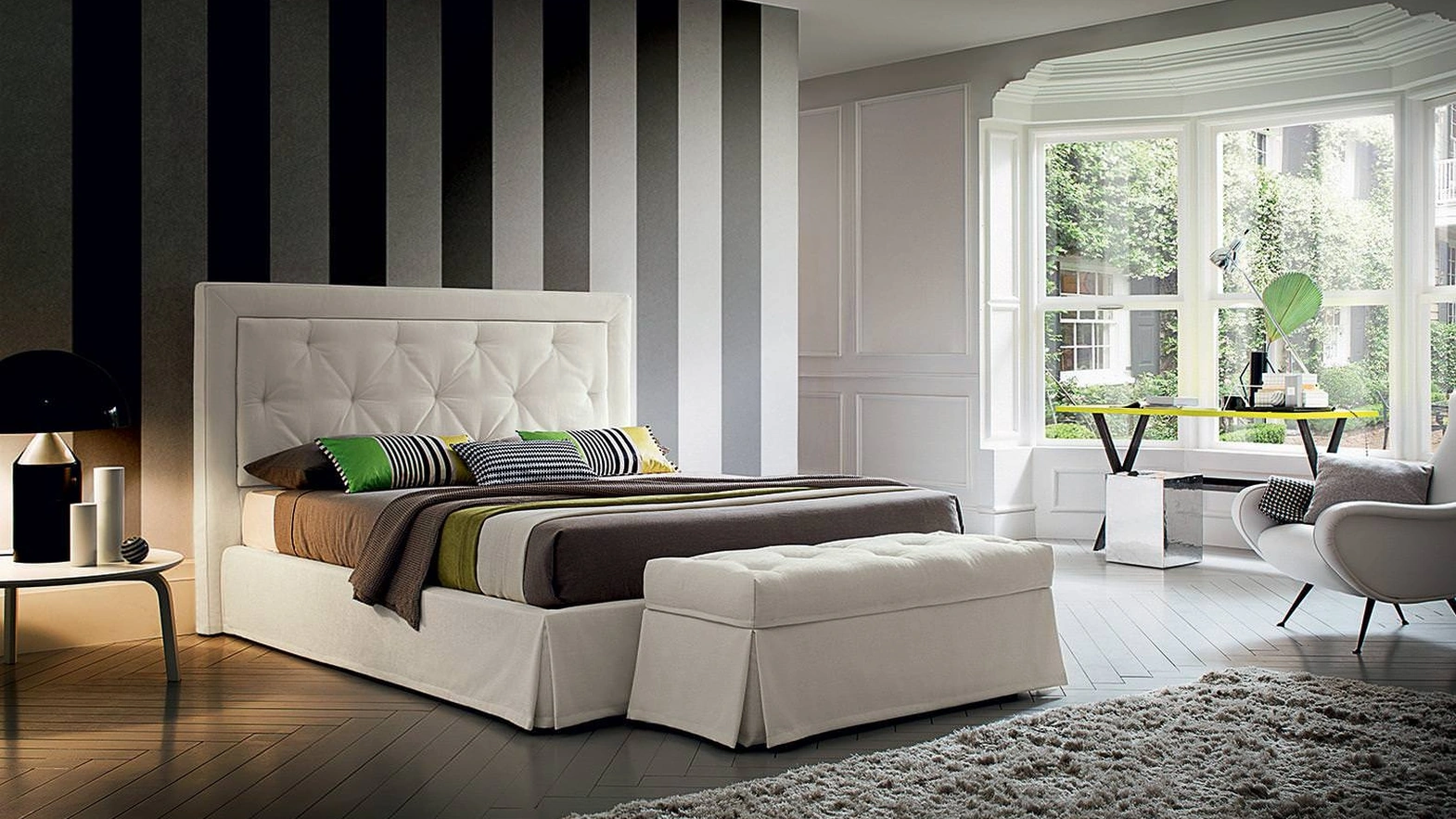 Letto in tessuto Adrian di Felis