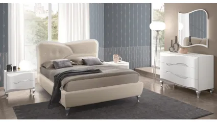 Letto in ecopelle Dolly di Adriatica