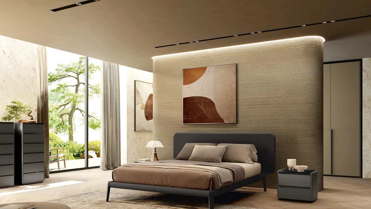 Letto con testiera Arden di Febal Casa
