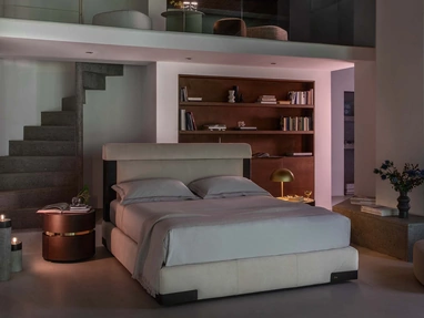 Letto con box contenitore Elia di Flou