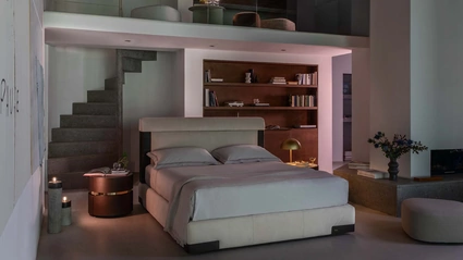 Letto con box contenitore Elia di Flou