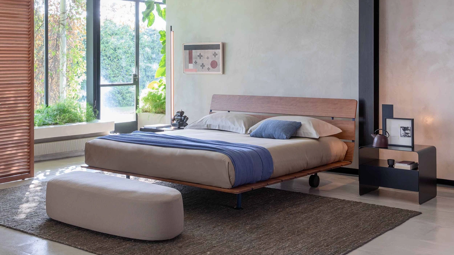 Letto matrimoniale Tadao di Flou