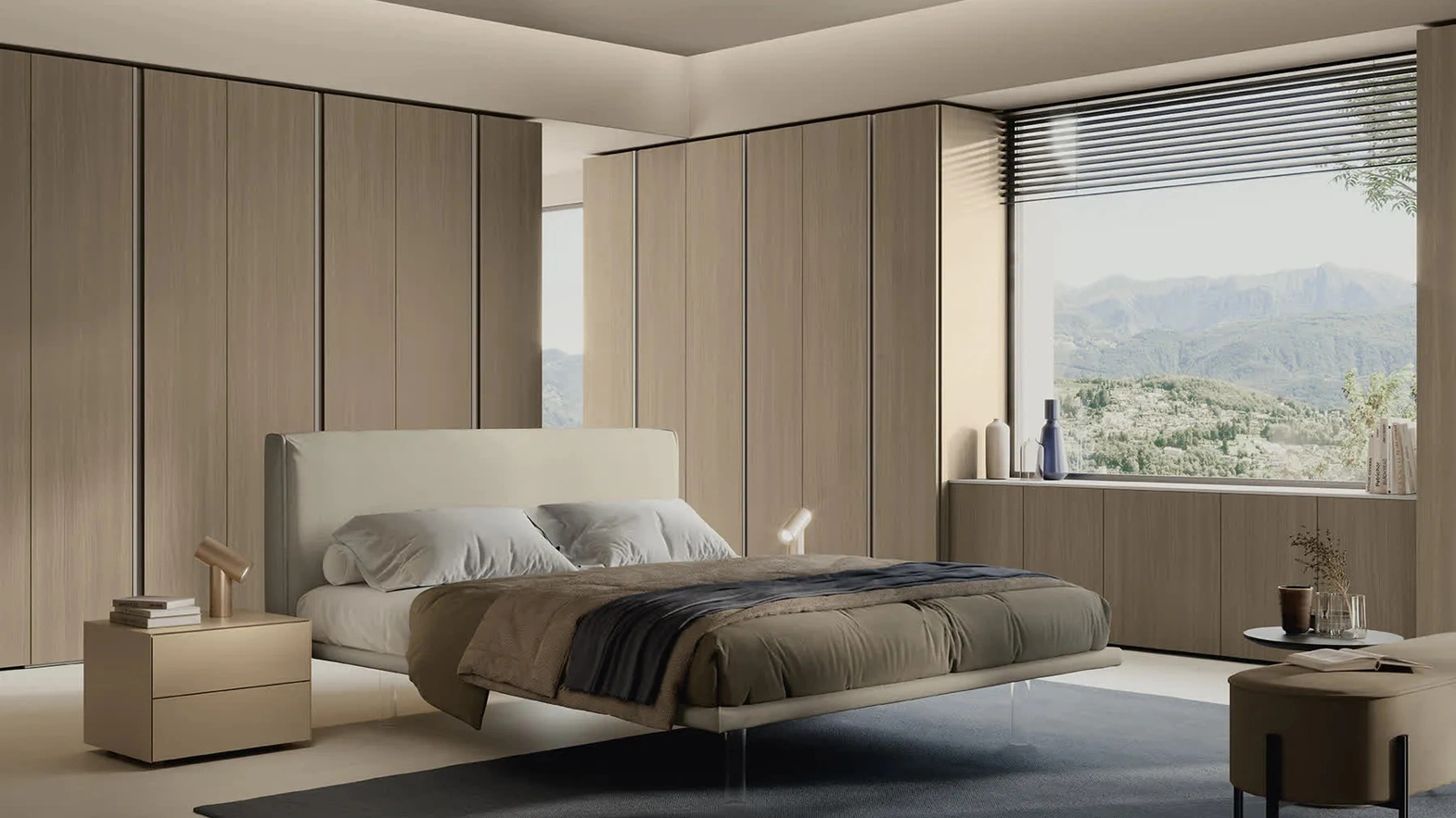 Letto in ecopelle Hug di Febal Casa