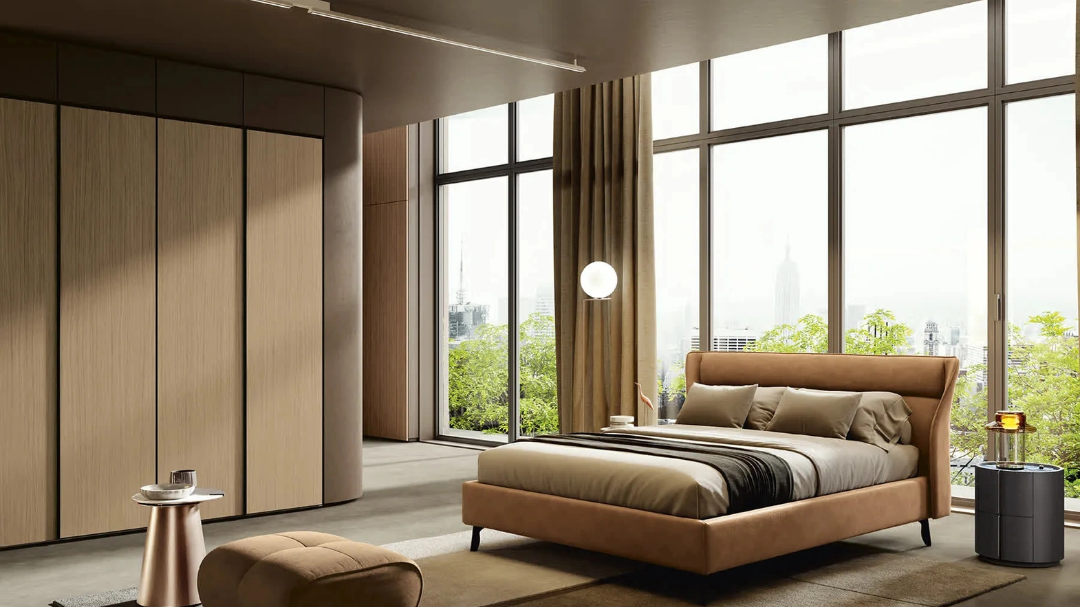 Letto imbottito Jacques di Febal Casa