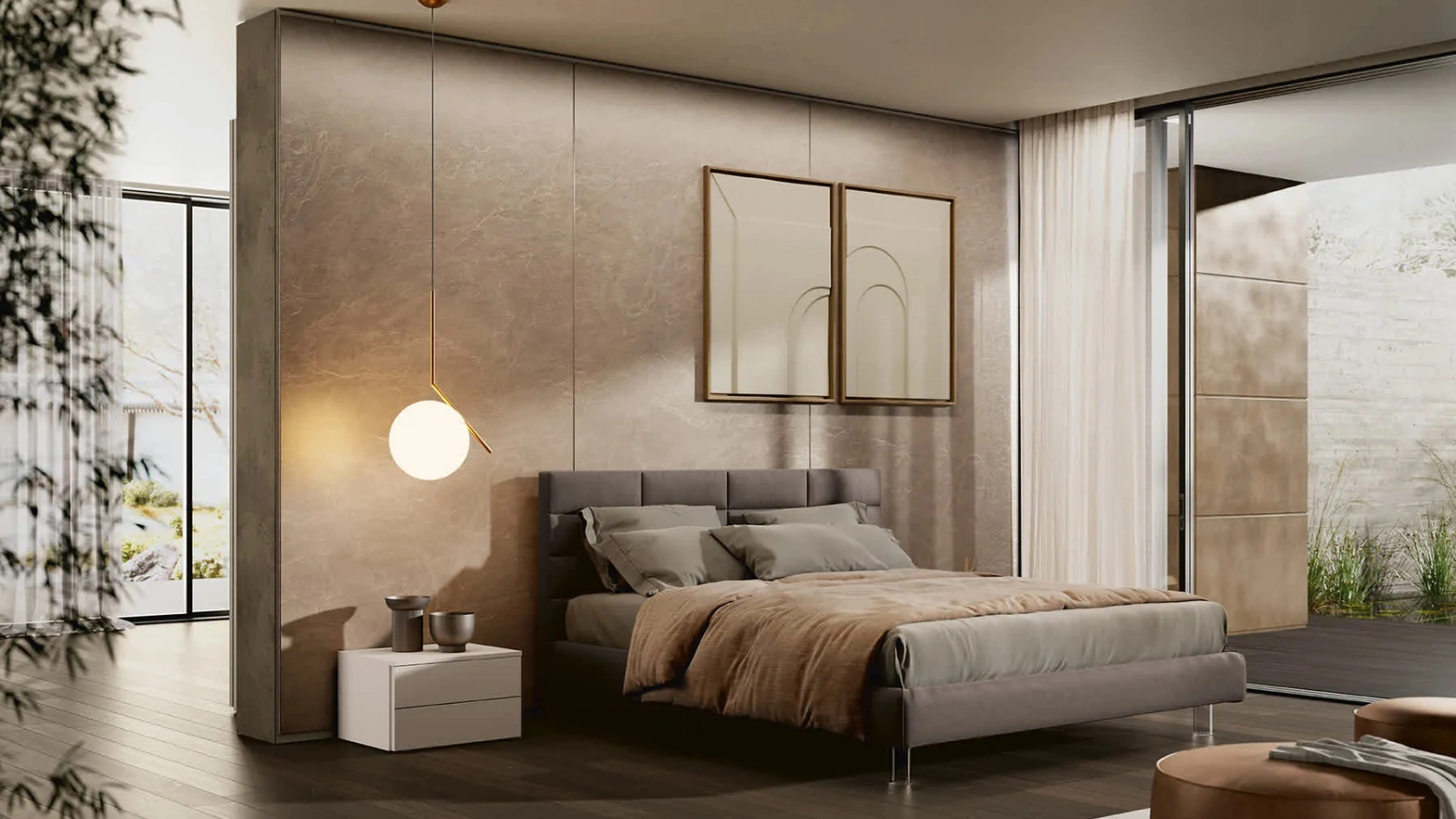 Letto matrimoniale Kim di Febal Casa