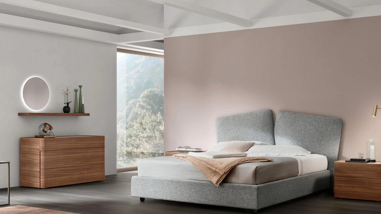 Letto imbottito Love di Maronese