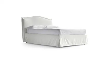 Letto con box contenitore e testiera sagomata Lyle Romantic di Noctis