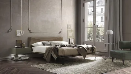 Letto in legno con testiera Luna di Mobilgam