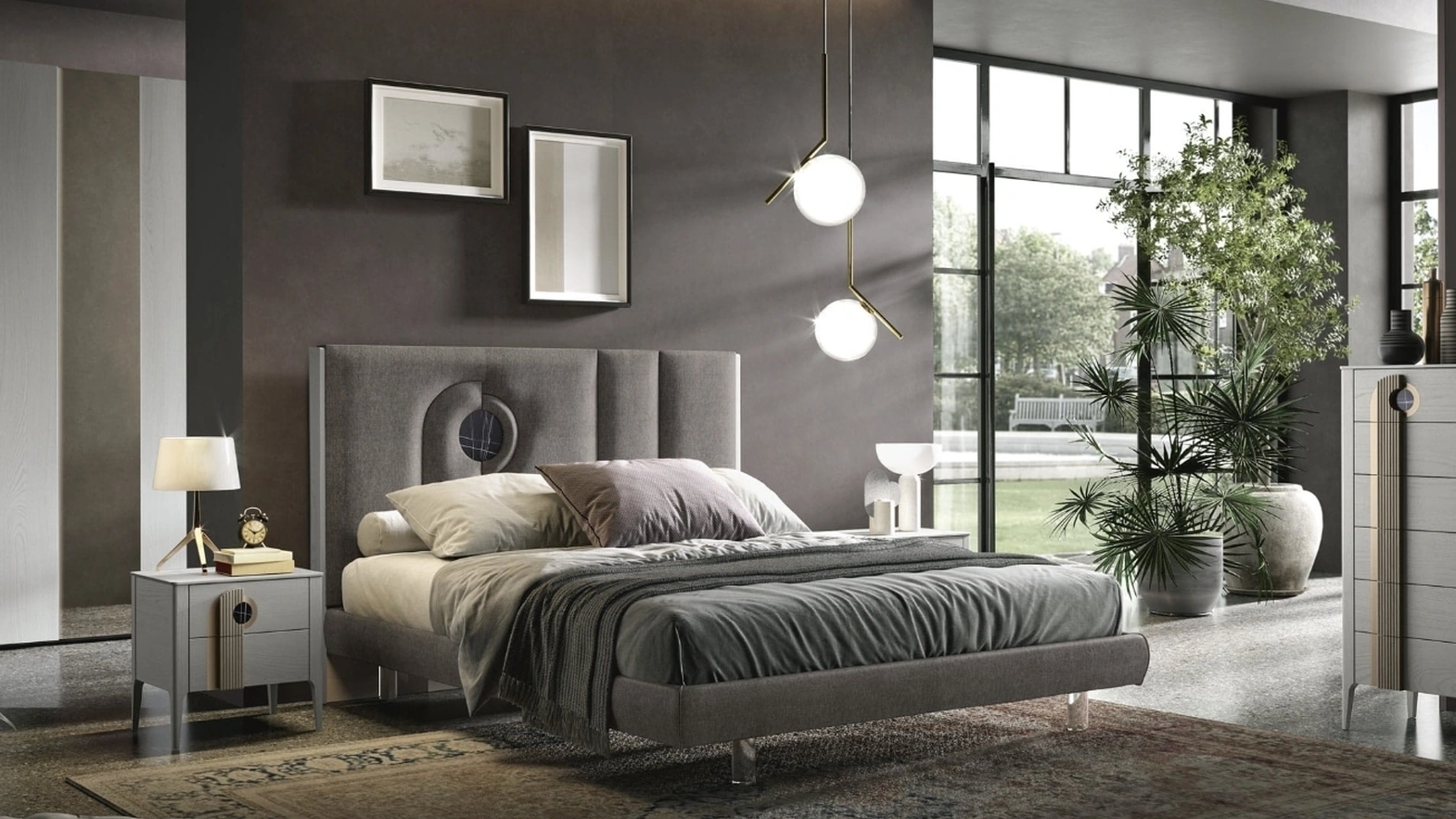 Letto imbottito Mood di Adriatica