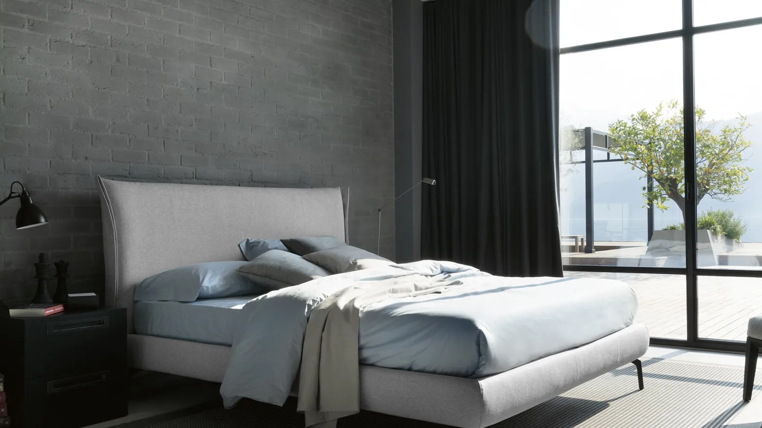 Letto moderno Osaka di Noctis