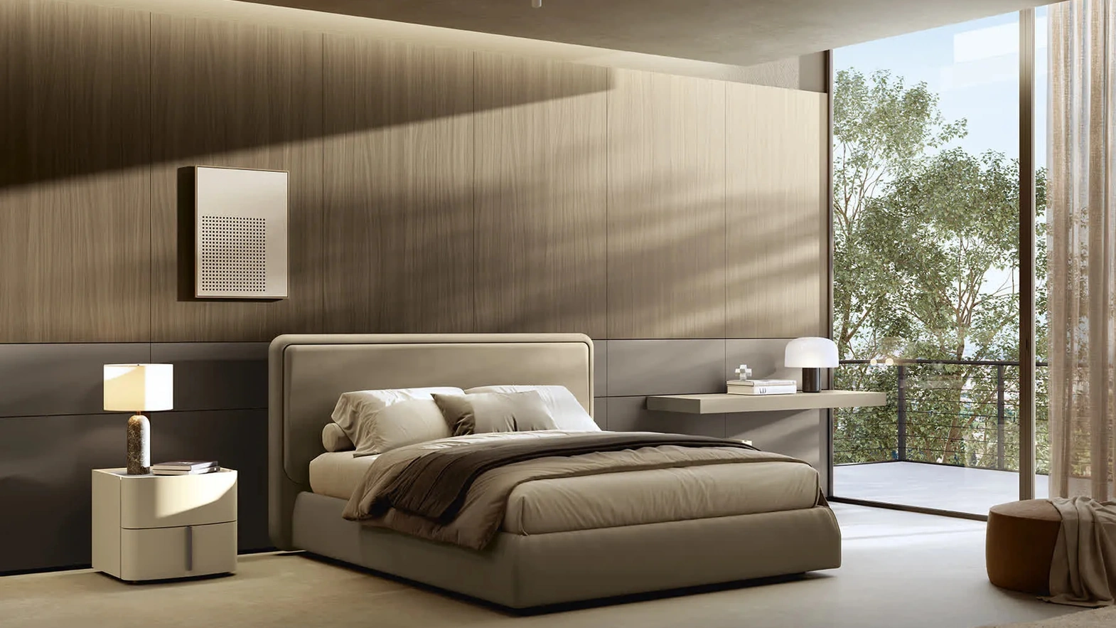 Letto in tessuto Opus di Febal Casa