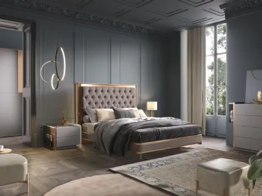 Letto imbottito Pasitea di Adriatica