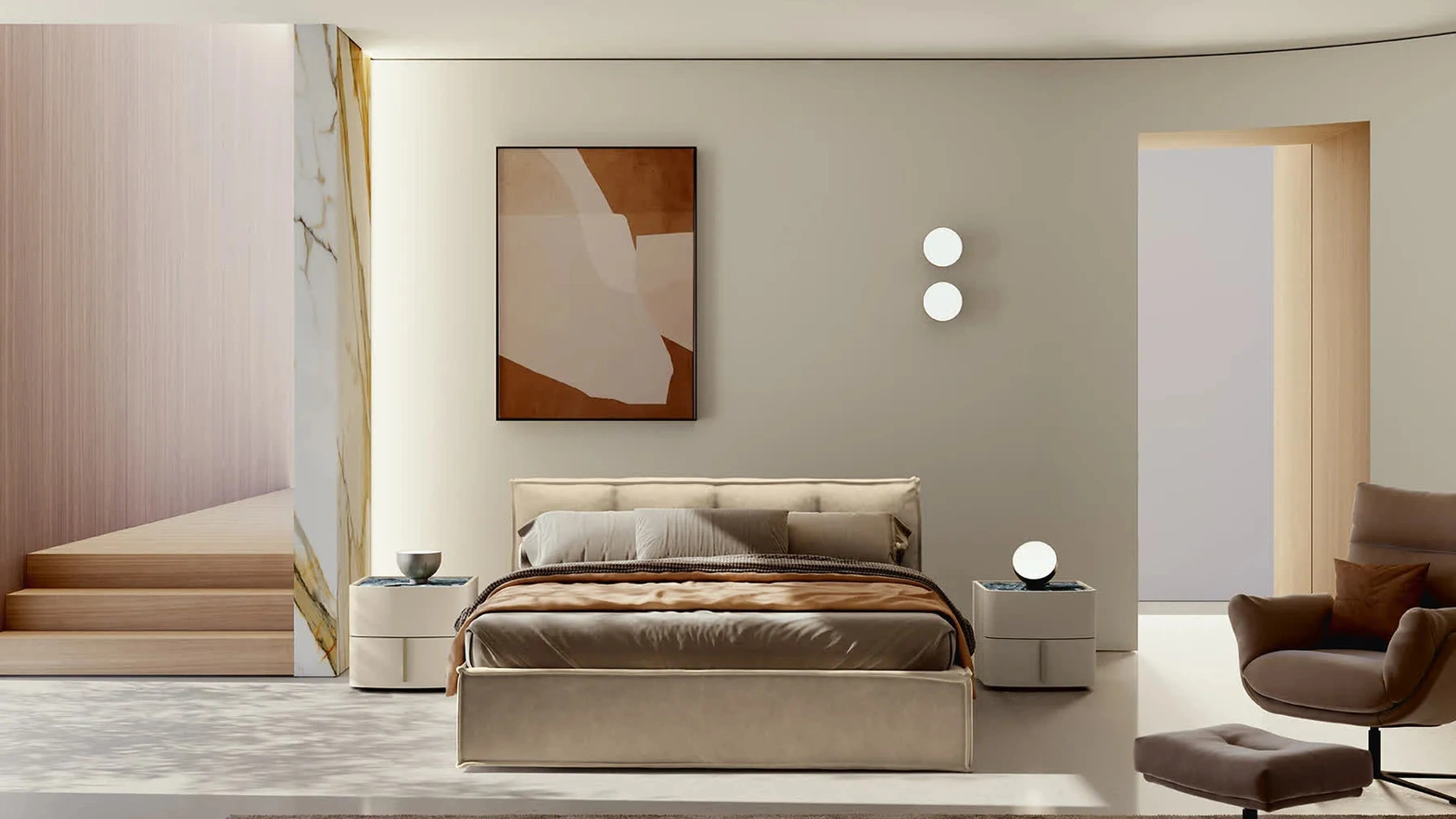 Letto imbottito Peter di Febal Casa
