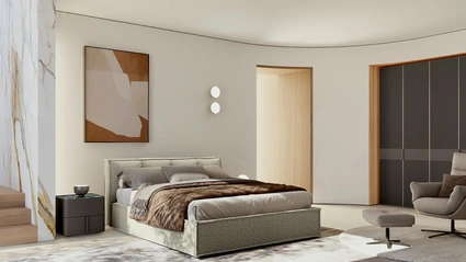 Letto imbottito Peter di Febal Casa