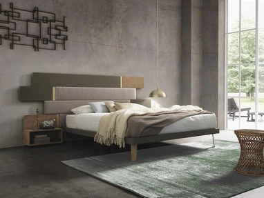 Letto matrimoniale Regolo Imbottito di Mobilgam