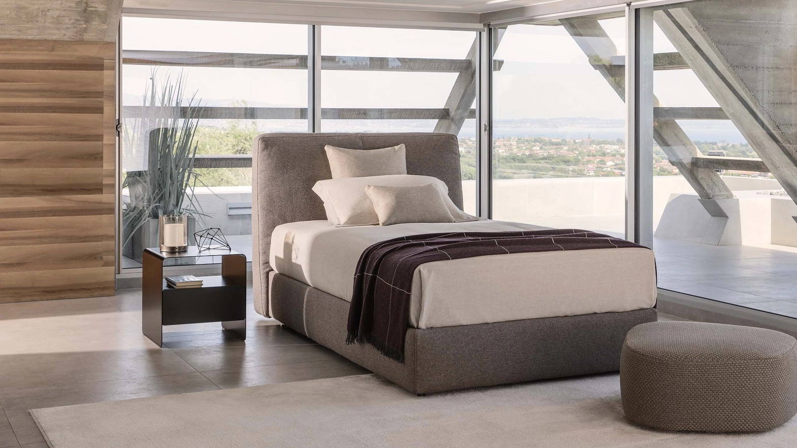 Letto singolo MyPlace di Flou