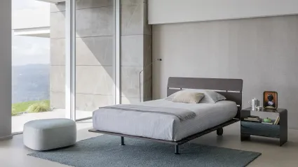 Letto singolo in legno Tadao di Flou