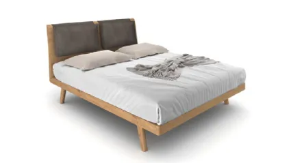 Letto Stoccolma in rovere con cuscini rimovibili di Le Fablier