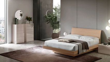 Letto con testiera e contenitore Vela di Maronese