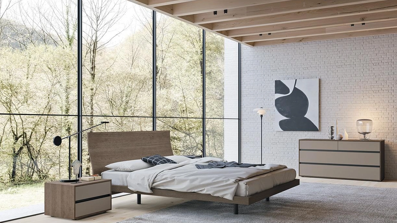 Letto in legno Silom di Mobilgam