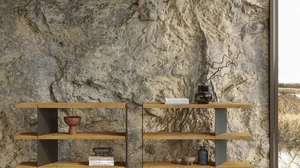 Libreria Graft Metal in legno e metallo di Nature Design