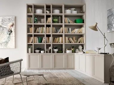 Libreria Iris IR1808 Bis in melaminico Frassino Argilla di Maronese Acf