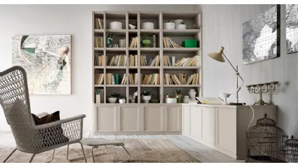 Libreria Iris IR1808 Bis in melaminico Frassino Argilla di Maronese Acf