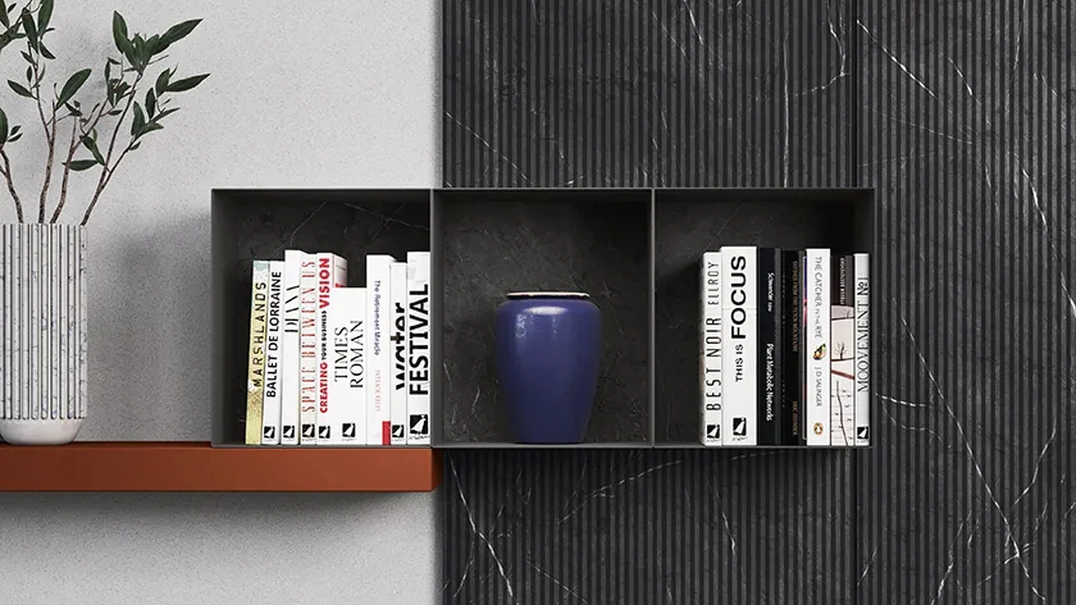 Libreria Sistema Boiserie di Febal Casa