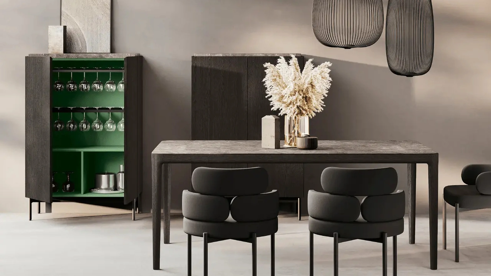 Madia alta Mantis in rovere carbone di Binova