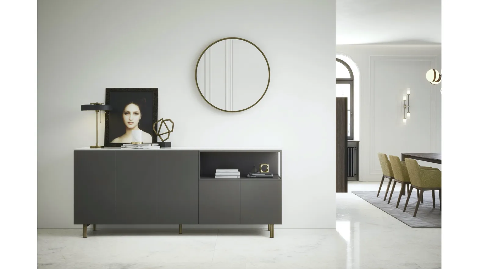 Madia Box 18 03 con piedini di Novamobili