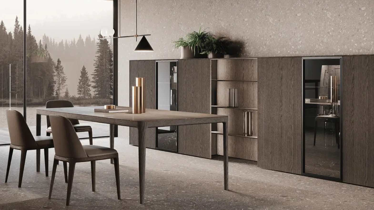 Parete Attrezzata Bluna Legno di Binova