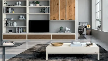 Parete Attrezzata Melograno composizione 95 di Le Fablier