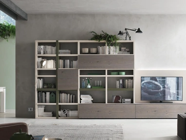 Parete Attrezzata Sistema Spalla Comp SA2225 di Maronese